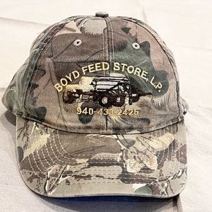 Camo low crown hat